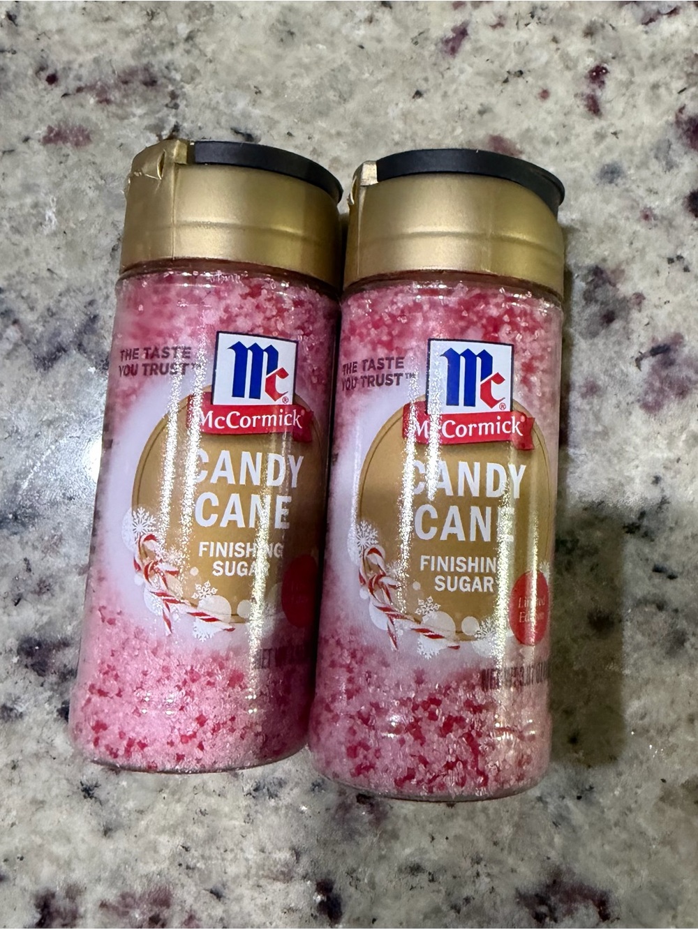 McCormick fall finishing sugars new bundle of 2 Candy Cane